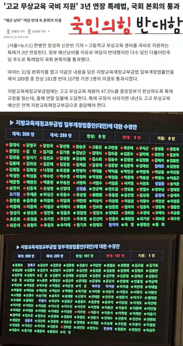 고교 무상교육 국비 지원